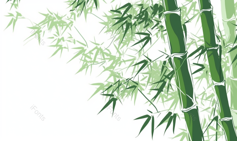绿色手绘竹叶竹子,插画/手绘图,插画/手绘图库,插画/手绘图下载,插画/手绘